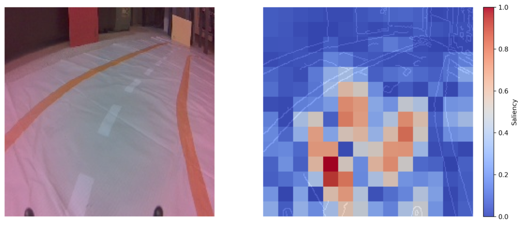 saliency map scaled between 0 and 1. We can now interpret the map in terms of the percentage of maximum saliency.